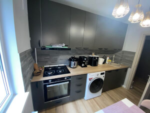 Bucătărie comandă MDF Vopsit vedere side