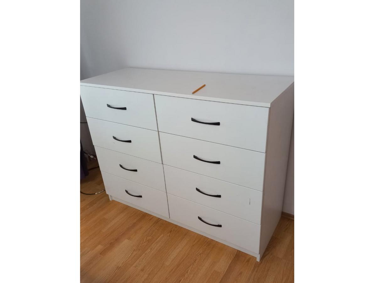 Comodă comandă cu 8 sertare, model Georgeta
